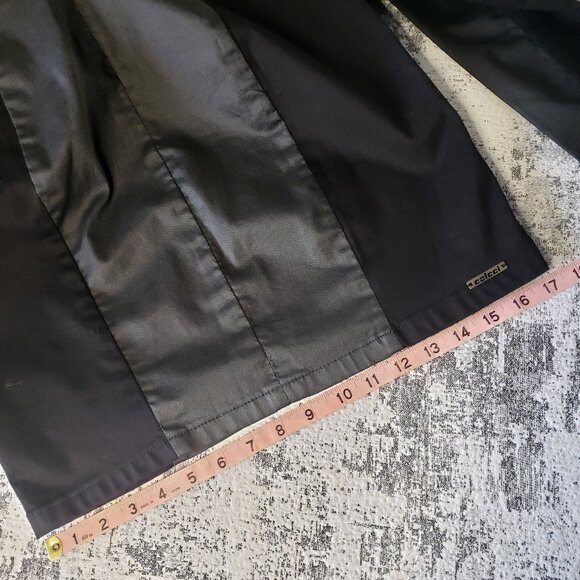 Black Colcii Long Sleeve Leather Look Slimming Dress - Picture 5 of 13